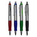 Union Printed Silver Barrels "Impact" Click Pen